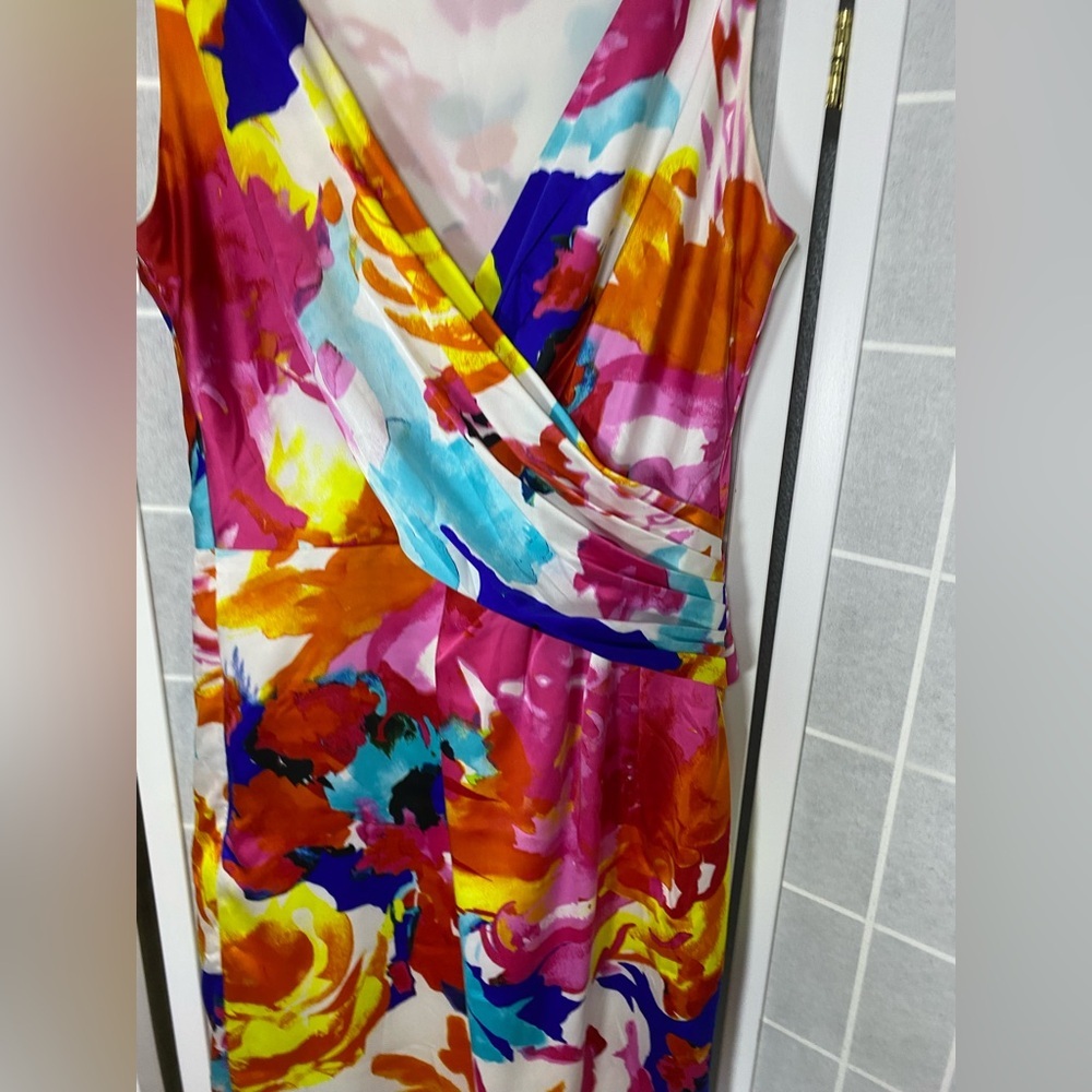 Ralph Lauren Colorful Floral Midi Dress - Picture 3 of 5